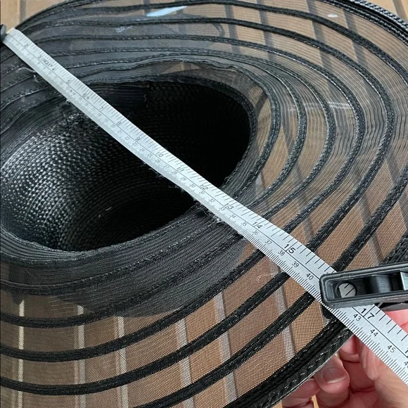 Vintage Elegant Black Wide-Brim Hat - Picture 6 of 8